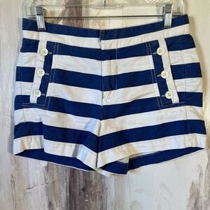 Joe Fresh Blue & White Striped Shorts Size 2